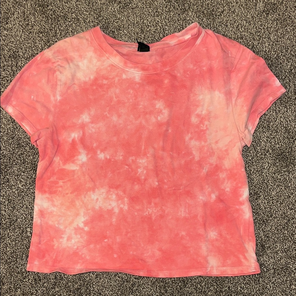 Wild Fable Pink Tie-Dye Short Sleeve Top